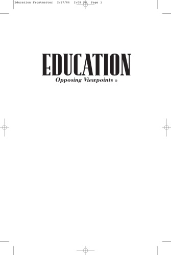 Education (Opposing Viewpoints Series)
