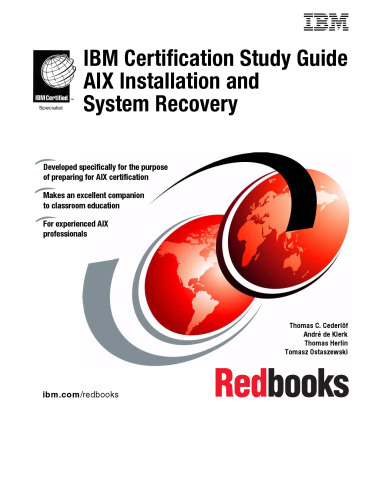 IBM Certification Study Guide AIX Installation and System Recovery
