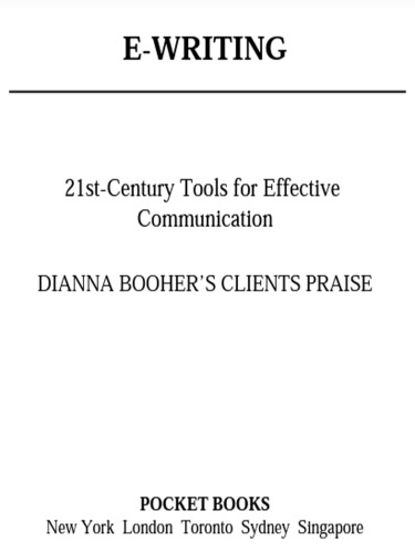 E-Writing: 21st-Century Tools for Effective Communication