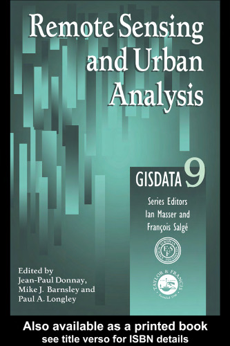 Remote Sensing and Urban Analysis: GISDATA 9