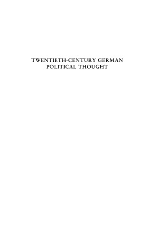 Twentieth-Century German Political Thought