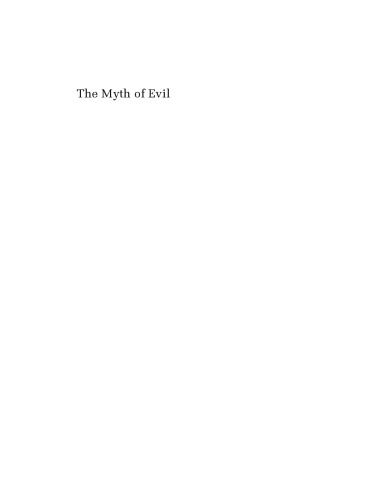 The Myth of Evil