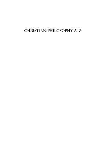 Christian Philosophy A–Z