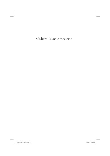 Medieval Islamic Medicine