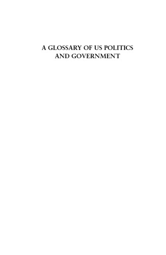A Glossary of US Politics and Government
