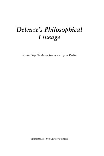 Deleuze's Philosophical Lineage