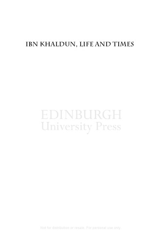 Ibn Khaldun: Life and Times