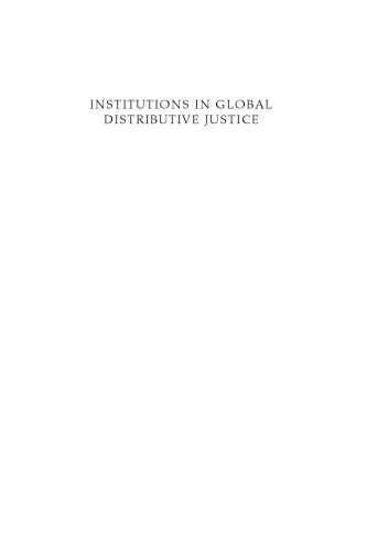 Institutions in Global Distributive Justice