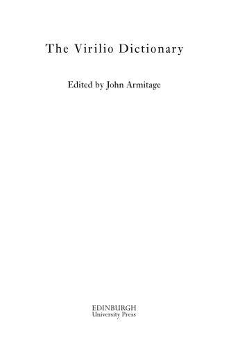 The Virilio Dictionary