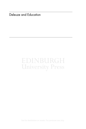 Deleuze and Education