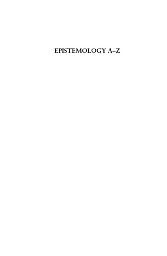 Epistemology A–Z