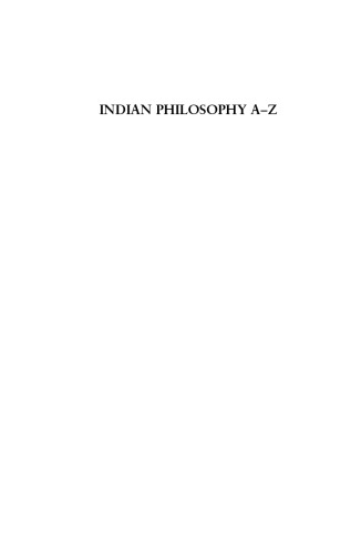 Indian Philosophy A–Z