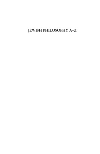 Jewish Philosophy A–Z