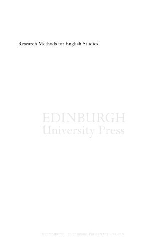 Research Methods for English Studies