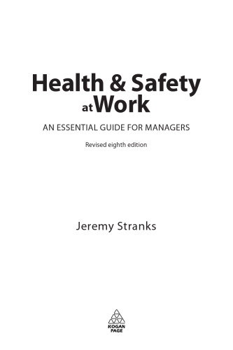 Health & safety at work : an essential guide for managers