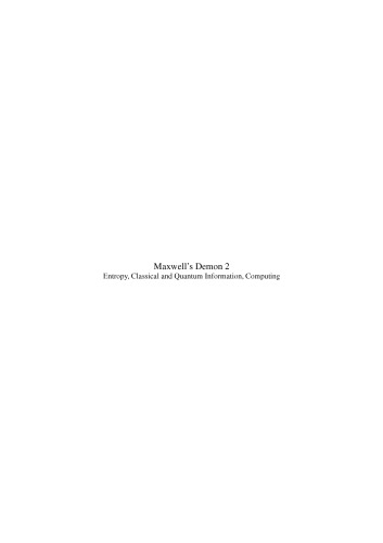 Maxwell's Demon 2: Entropy, Classical and Quantum Information, Computing
