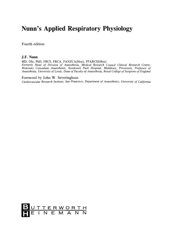 Nunn's Applied Respiratory Physiology