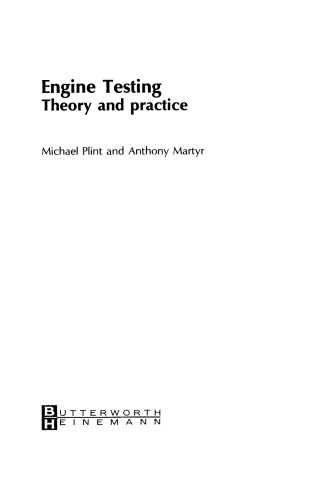 Engine Testing. Theory and Practice