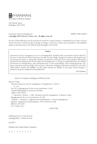 Optometric Practice Management