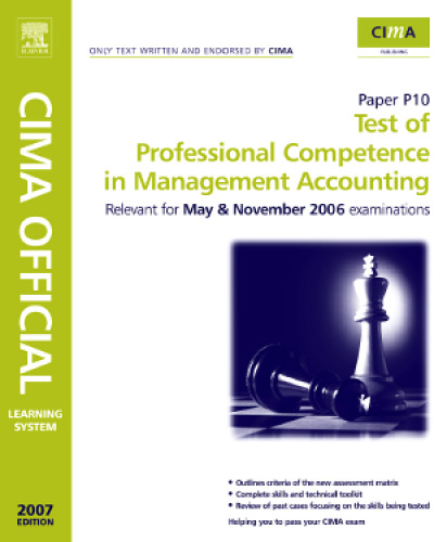 CIMA Learning System Test of Professional Competence in Management Accounting