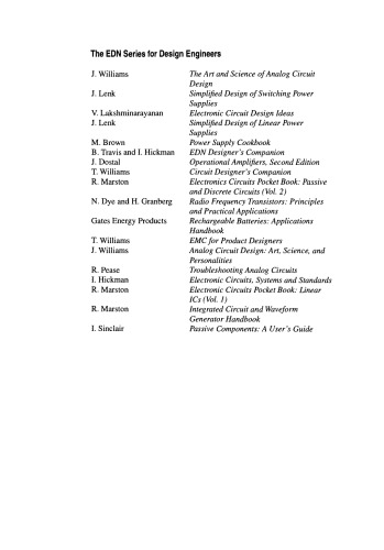 The Art and Science of Analog Circuit Design