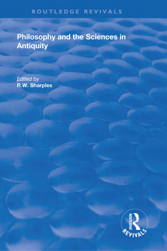 Philosophy and the sciences in antiquity