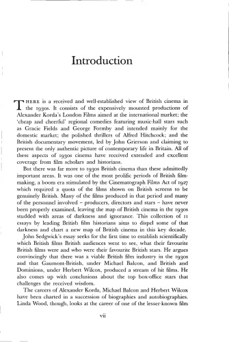 The Unknown 1930s: An alternative history of the British cinema, 1929–39