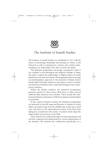 A Companion to Muslim Cultures
