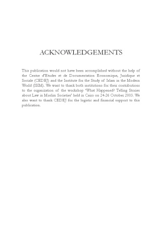Narratives of Truth In Islamic Law