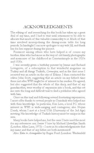 Among The Ottomans: Diaries from Turkey in World War I