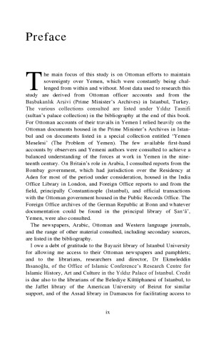 The Sultan’s Yemen: Nineteenth-Century Challenges to Ottoman Rule