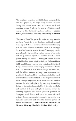 A History of the Royal Navy: The Seven Years War