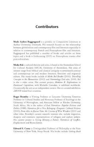 The Culture of Migration: Politics, Aesthetics and Histories