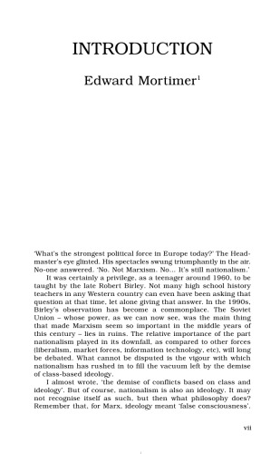 People, Nation and State: The Meaning of Ethnicity and Nationalism