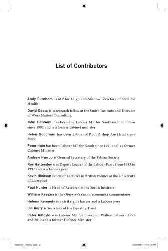 The socialist way: social democracy in contemporary Britain