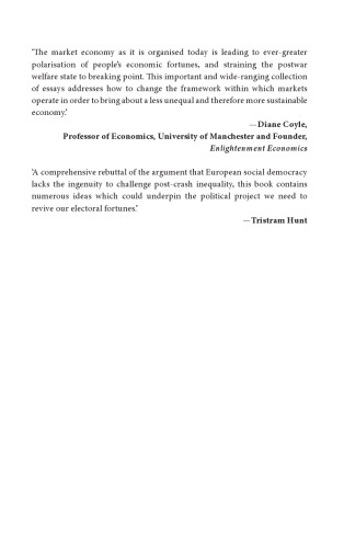 The Predistribution Agenda: Tackling Inequality and Supporting Sustainable Growth