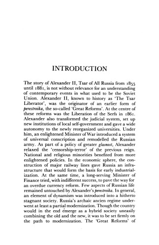 Alexander II and the Modernization of Russia