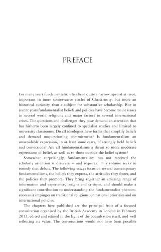 Fundamentalisms: Threats and Ideologies in the Modern World