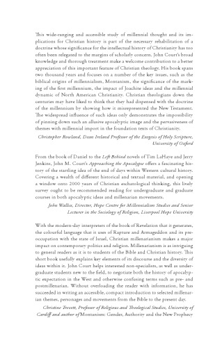 Approaching the Apocalypse: A Short History of Christian Millenarianism