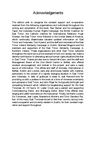 The East Timor Question: The Struggle for Independence from Indonesia