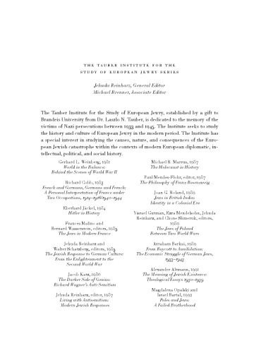 Generation Exodus: The Fate of Young Jewish Refugees from Nazi Germany