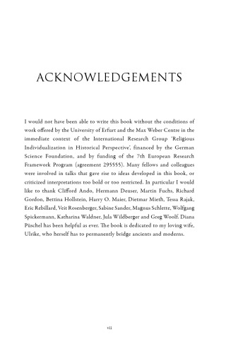 Religion: Antiquity and its Legacy