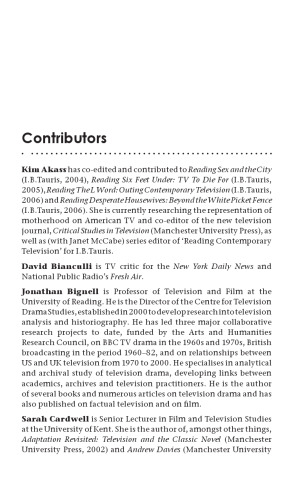 Quality TV: Contemporary American Television and Beyond