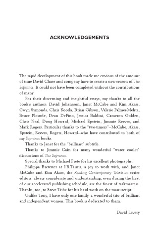 Reading the Sopranos: Hit TV from HBO