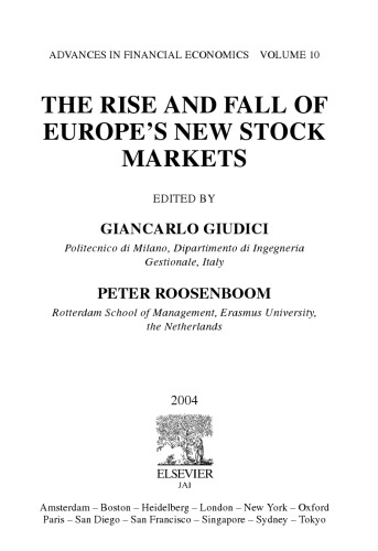 The Rise and Fall of Europe's New Stock Markets
