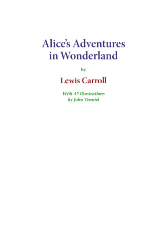 Alice's Adventures in Wonderland