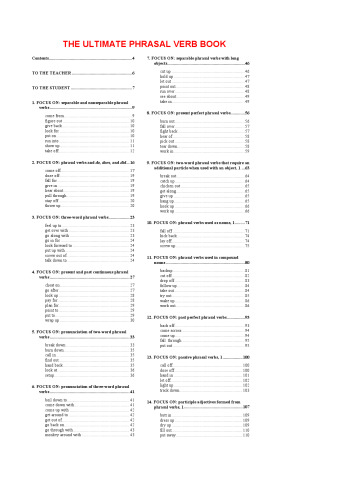 Ultimate Phrasal Verb Book, The