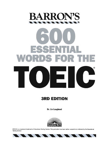 600 Essential Words for the TOEIC