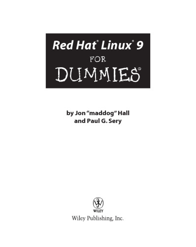 Red Hat Linux 9 for Dummies
