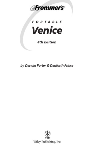Frommer's Portable Venice (2003) (Frommer's Portable)